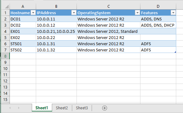 importing json data into excel